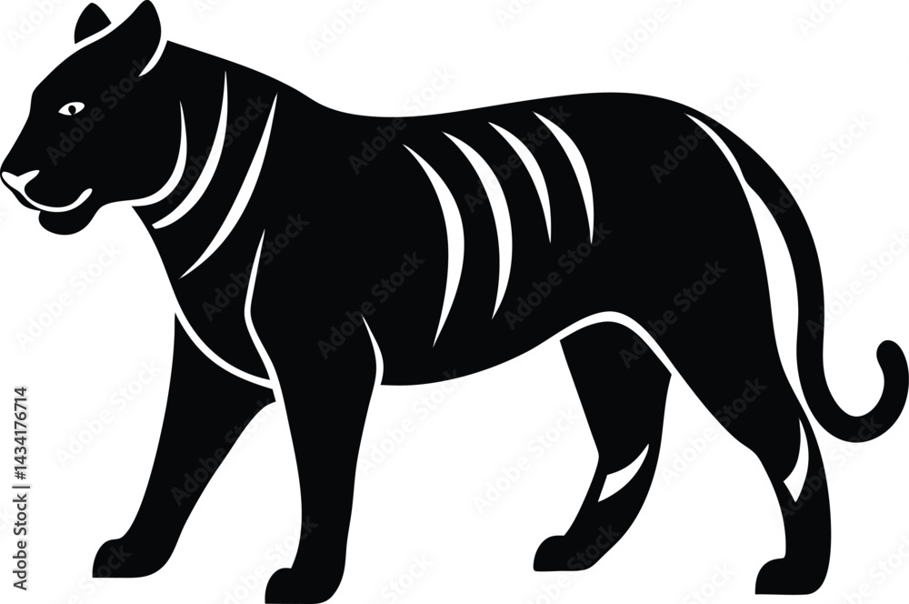 Fototapeta premium Tasmanian Tiger icon vector illustration