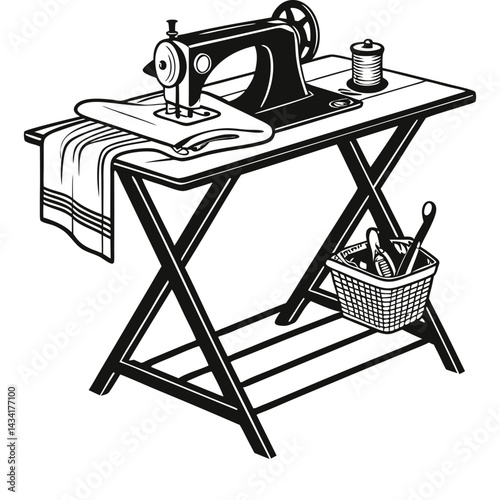 iron and ironing board