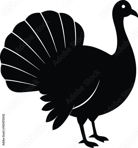 vector illustration of a turkey