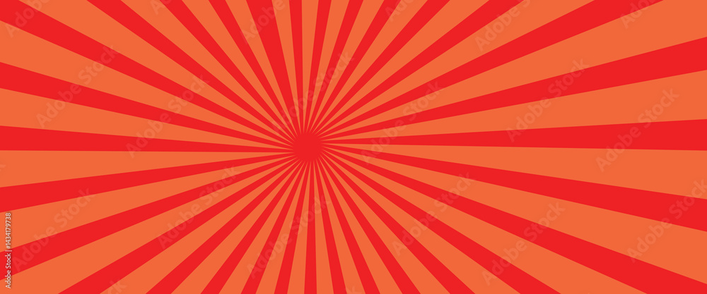 Fototapeta premium Sunburst Red and Dark Red Background Texture for Graphic Design