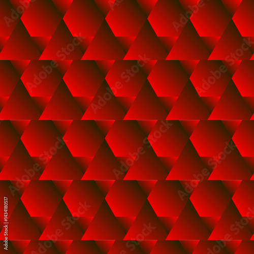 Seamless Abstract Geometric Pattern with Vibrant  Gradient Triangles