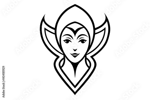 vector illustration of an angel