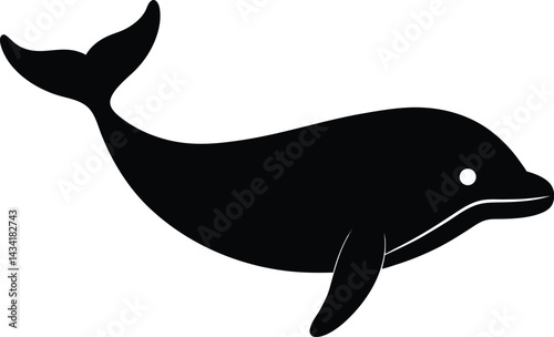 Beluga whale icon vector illustration