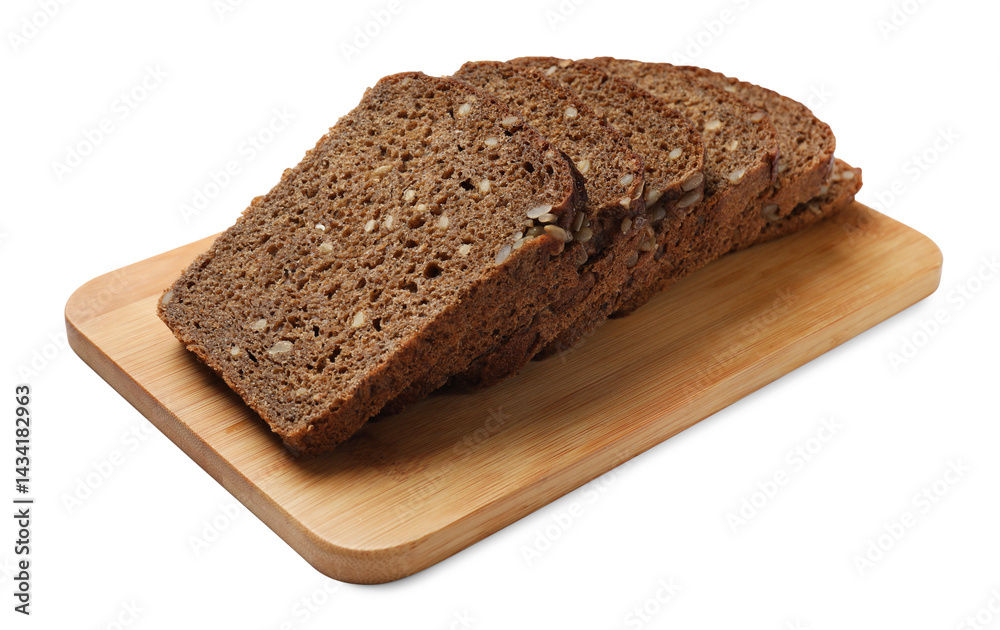 Pieces of fresh bread isolated on white Pieces of fresh bread isolated on white