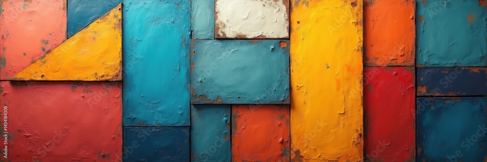 Naklejka premium Abstract Geometric Wall Art