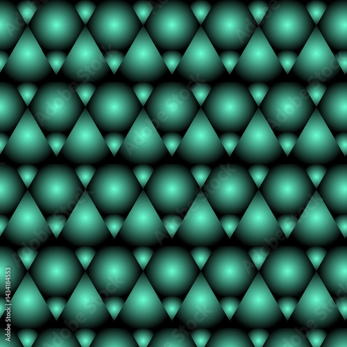 Seamless Abstract Geometric Pattern with Vibrant  Gradient Triangles