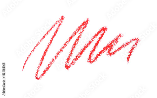 Wallpaper Mural Beautiful lip pencil strokes isolated on white, top view Torontodigital.ca