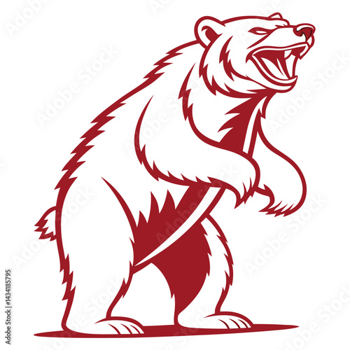 Roaring Bear Mascot