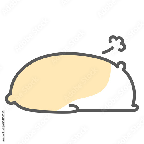 疲れてつっぷしたゴールデンハムスター