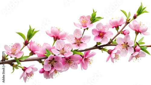 Wallpaper Mural blossom branch flower cherry isolated on white background PNG Torontodigital.ca