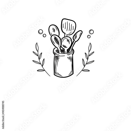 hand drawn vector illustration of a cup