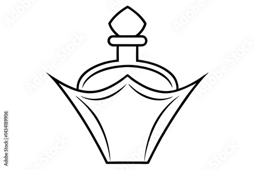 perfume bottle isolated on white