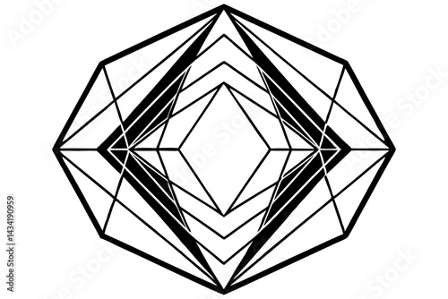 diamond on black background
