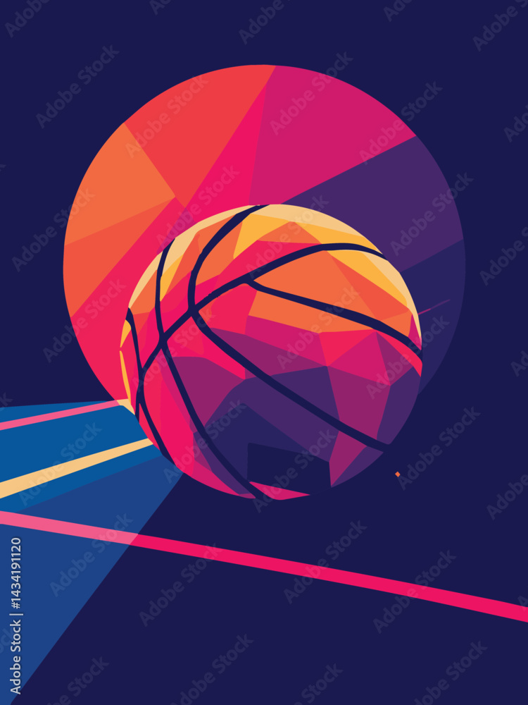 Fototapeta premium basketball sport vector