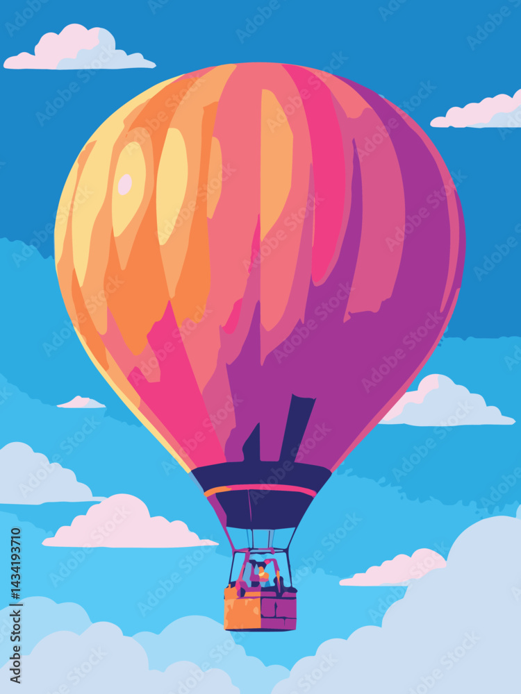 Obraz premium hot air balloon in sky