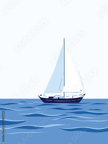 sailboat on the sea