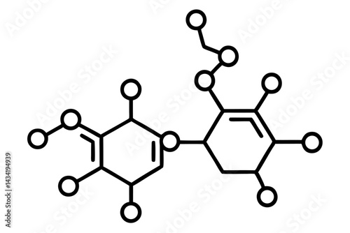  Basic Organic Molecules (Methane, Ethane, Propane) - Chemistry Vector
