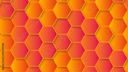 Abstract  3d hexagon light creative digital concept vector surface tile and mosaic background . multicolor hexagon geometric honeycomb texture background. creative decorative element fabric .