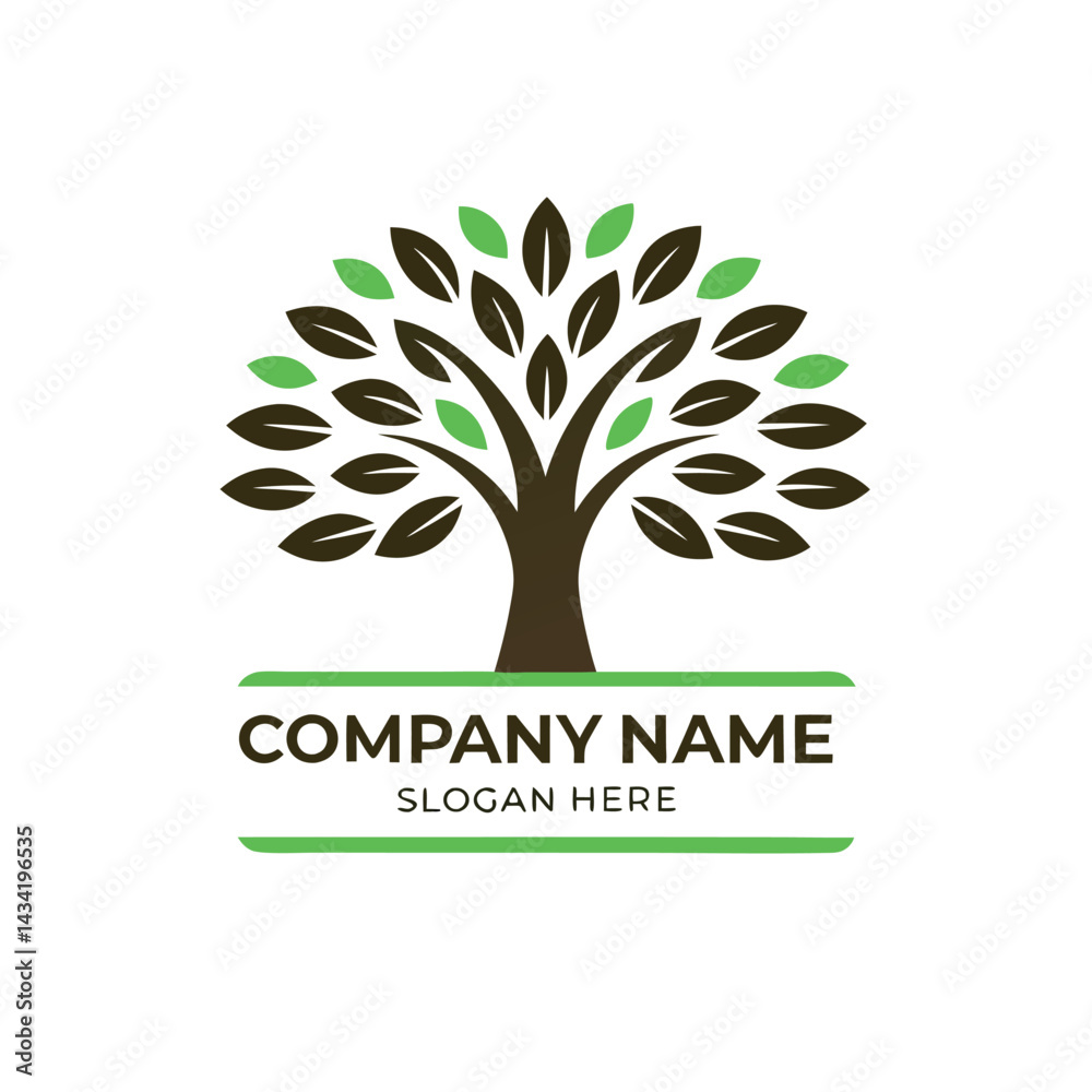 Fototapeta premium Nature-inspired logo design for a company