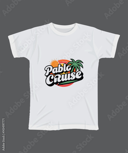 Pablo cruise t shirt with summer vibes design