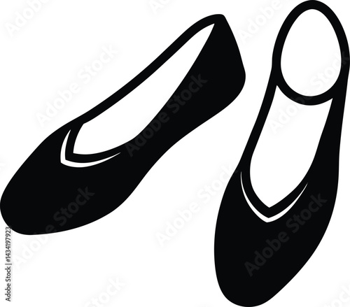 pair of black shoes