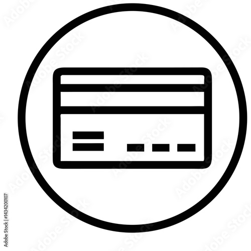 Rounded credit card icon