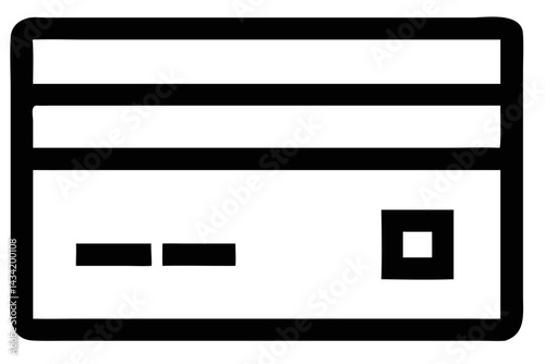 Credit card with chip icon