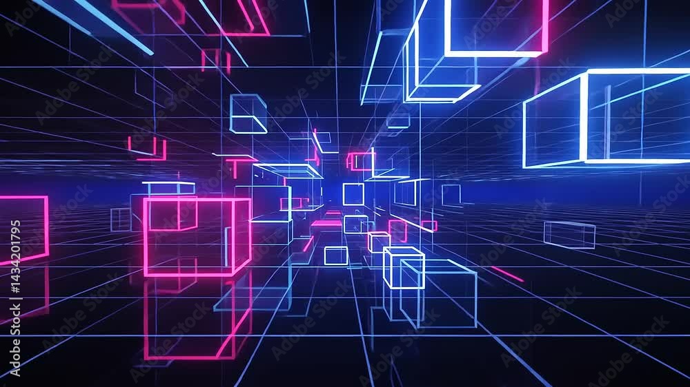 abstract technology background with binary code
