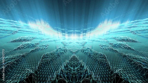 Natural energy fractal background animation