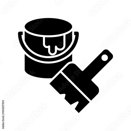 Paintbrush icon design template SVG