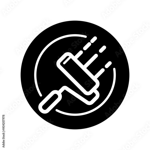 Paintbrush icon design template SVG