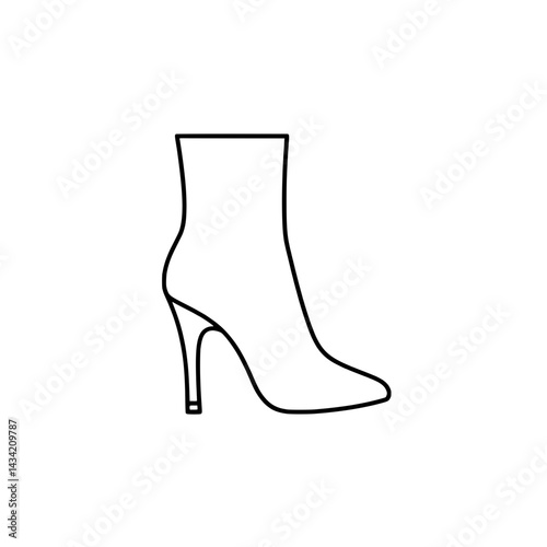 High heel boot icon representing fashion concept