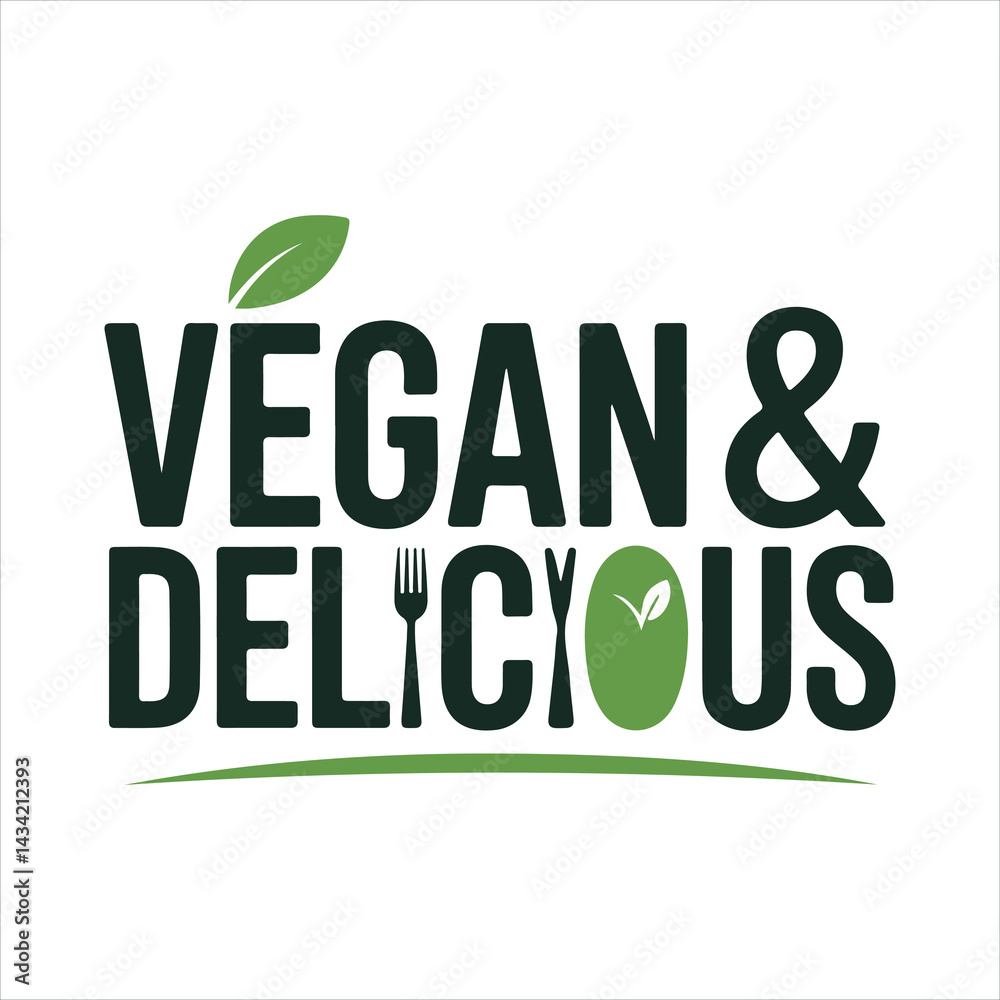 Fototapeta premium Vegan & Delicious 