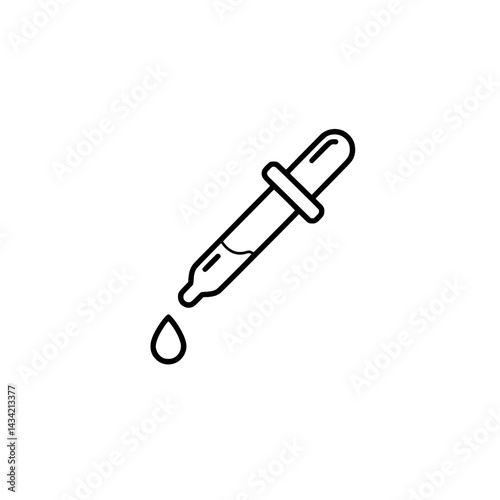 Eye dropper icon representing medical tool concept