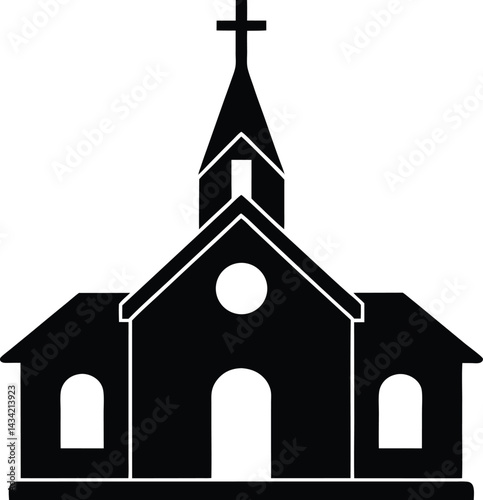 church steeple silhouette