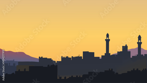 Oman Skyline at Sunset