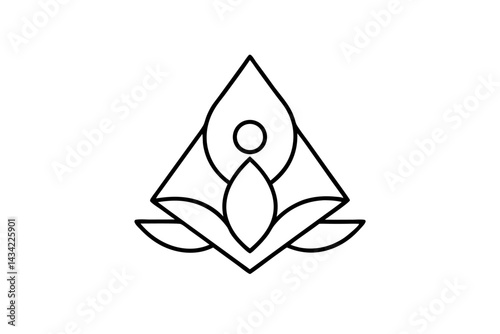 This vector illustration shows a 3D water drop icon, a simple symbol of nature's design
