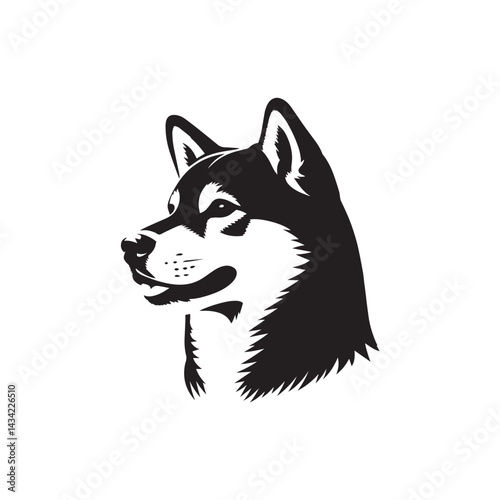 wolf head vector