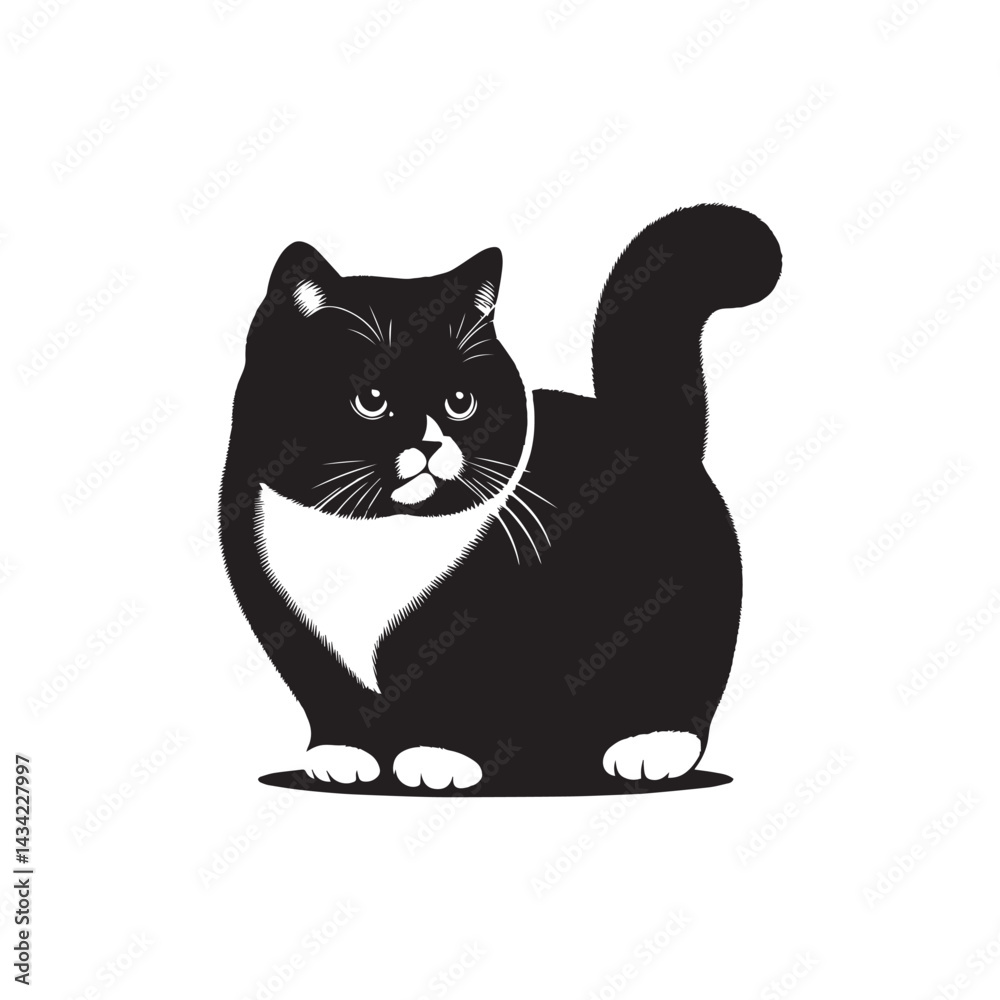 Obraz premium cat vector illustration
