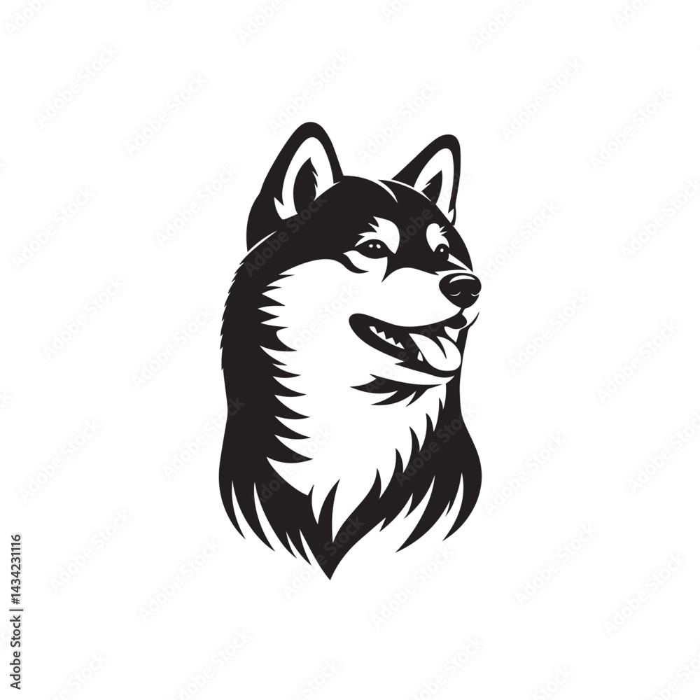 Obraz premium vector illustration of wolf