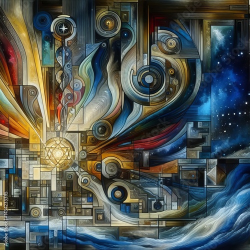 Abstract interpretations of religious themes