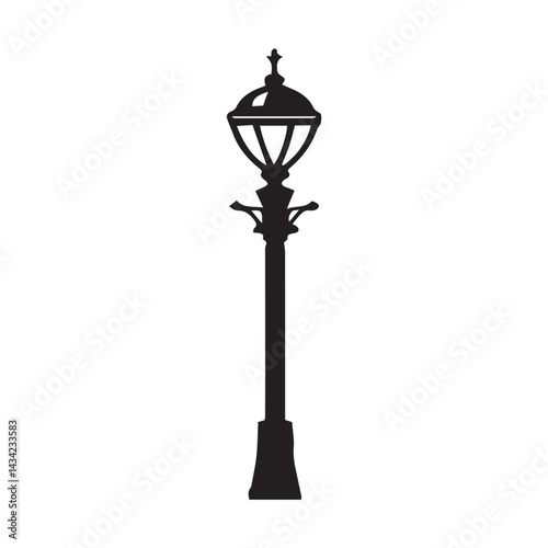 street lamp vector
