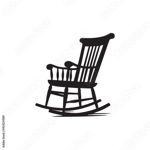 rocking chair vector illustration