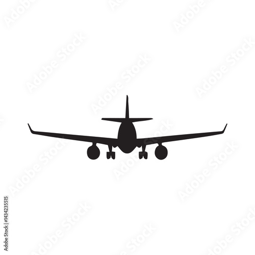 airplane on a white background
