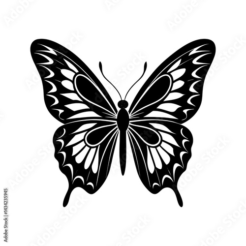 Butterfly Silhouette vector illustration