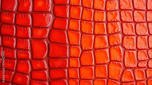 Orange Reptile Skin Texture Close-up for Background Use