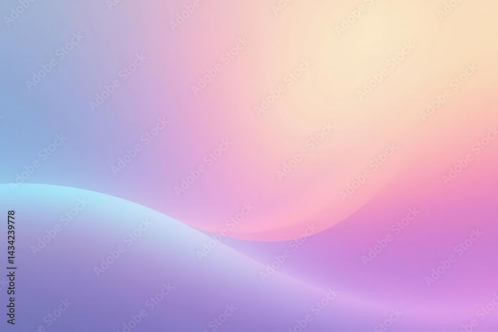 Fototapeta premium Soft gradient transition, pastel hues blend smoothly, peaceful, seamless