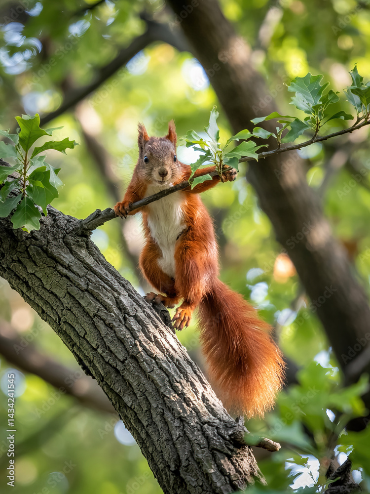 squirrel on a tree squirrel on a tree
