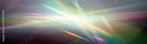 Soft pastel holographic light leak, dreamy blurred prism glow, ethereal abstract background.
