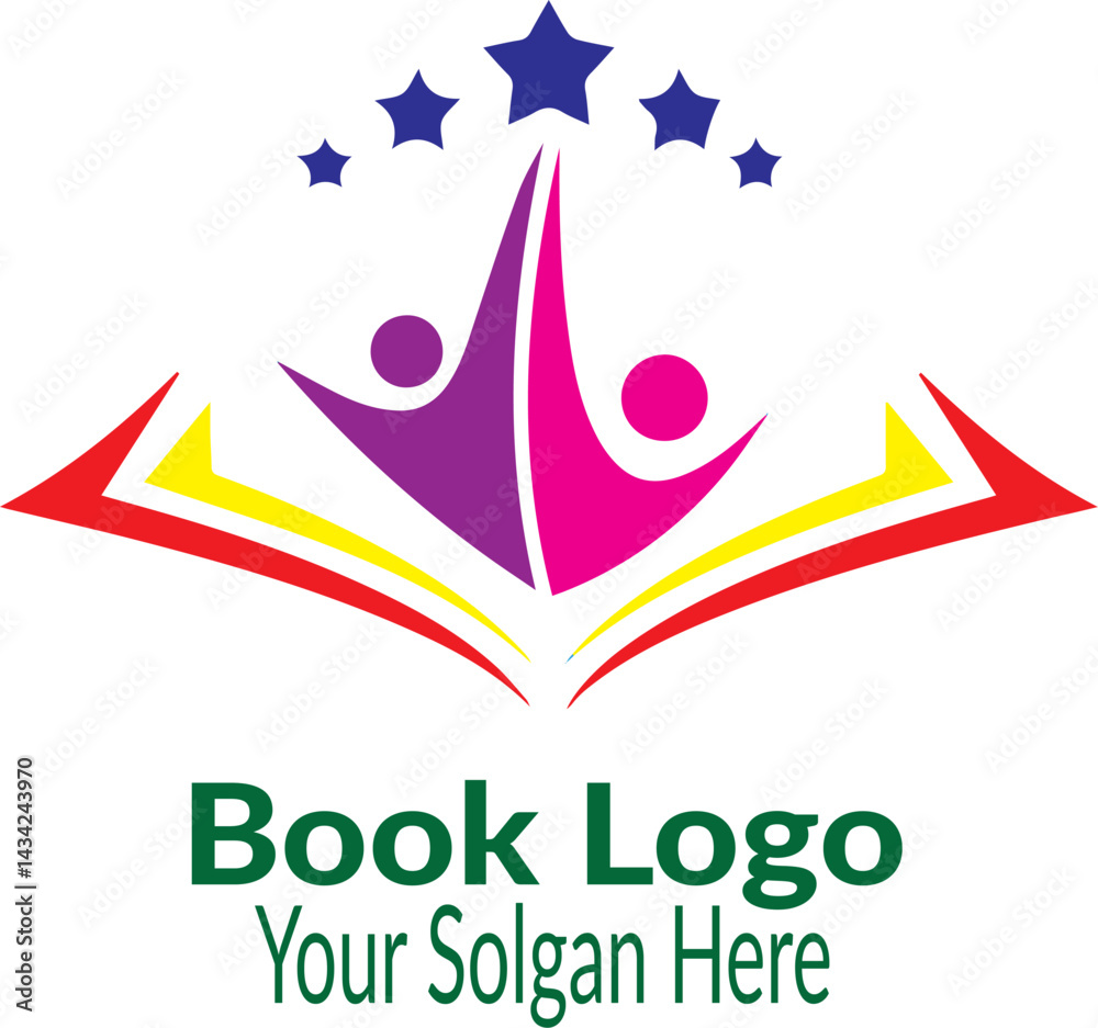 Obraz premium Book logo